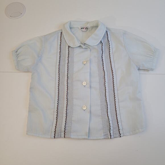 Vintage Jack & Jill Togs Toddler 3-Piece Velvety Suspender Outfit Set Skirt~2T - Picture 5 of 16